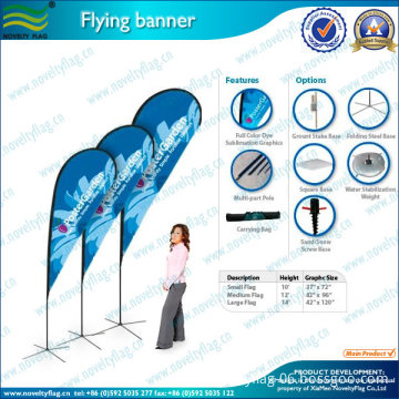 Teardrop Flag Pole and Teardrop Banner